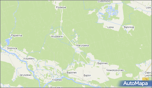 mapa Marylówka, Marylówka na mapie Targeo