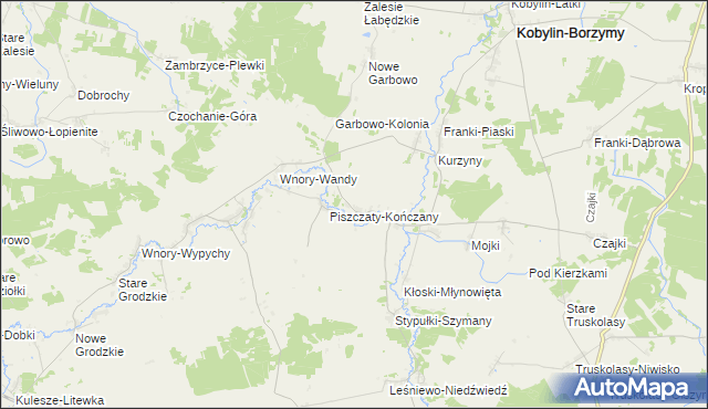 mapa Piszczaty-Piotrowięta, Piszczaty-Piotrowięta na mapie Targeo