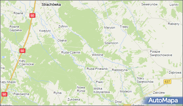 mapa Wiktoria, Wiktoria na mapie Targeo