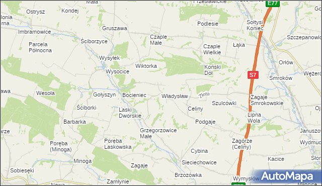 mapa Władysław, Władysław na mapie Targeo