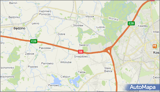 mapa Starki, Starki na mapie Targeo