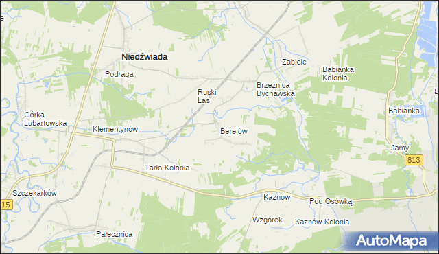 mapa Berejów, Berejów na mapie Targeo