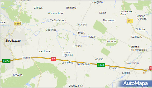 mapa Bezek-Kolonia, Bezek-Kolonia na mapie Targeo
