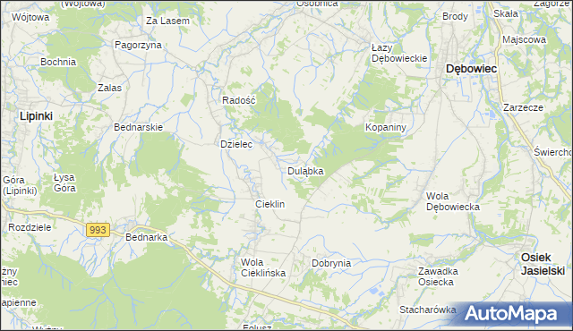 mapa Duląbka, Duląbka na mapie Targeo