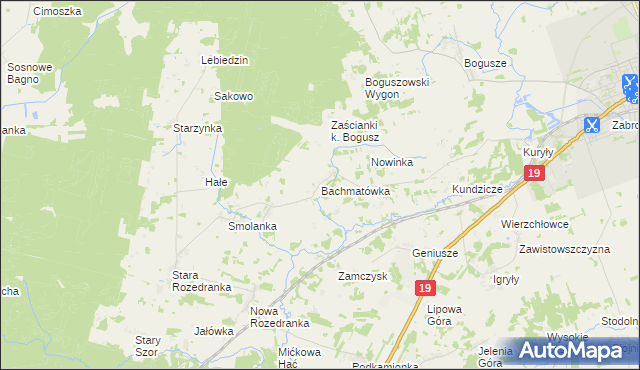 mapa Bachmatówka, Bachmatówka na mapie Targeo