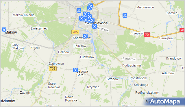 mapa Balcerów, Balcerów na mapie Targeo