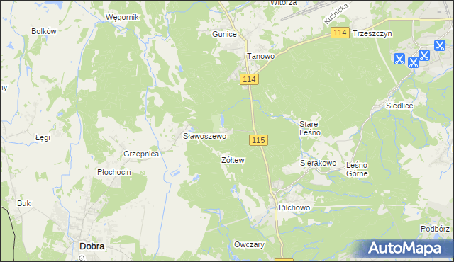 mapa Bartoszewo, Bartoszewo na mapie Targeo