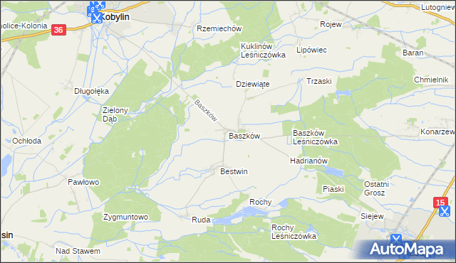 mapa Baszków, Baszków na mapie Targeo