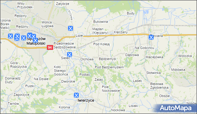 mapa Będziemyśl, Będziemyśl na mapie Targeo