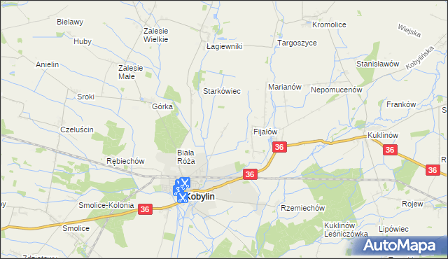 mapa Berdychów, Berdychów na mapie Targeo