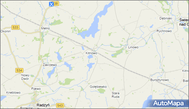 mapa Boguszewo gmina Gruta, Boguszewo gmina Gruta na mapie Targeo
