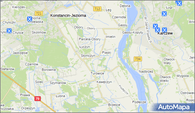 mapa Cieciszew, Cieciszew na mapie Targeo