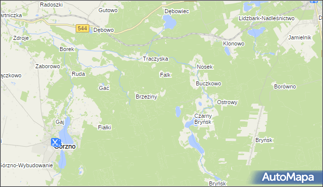 mapa Diabelec, Diabelec na mapie Targeo