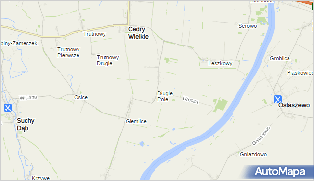 mapa Długie Pole, Długie Pole na mapie Targeo