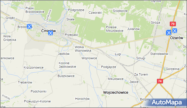 mapa Drygulec, Drygulec na mapie Targeo