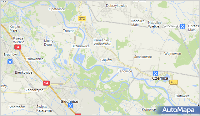 mapa Gajków, Gajków na mapie Targeo