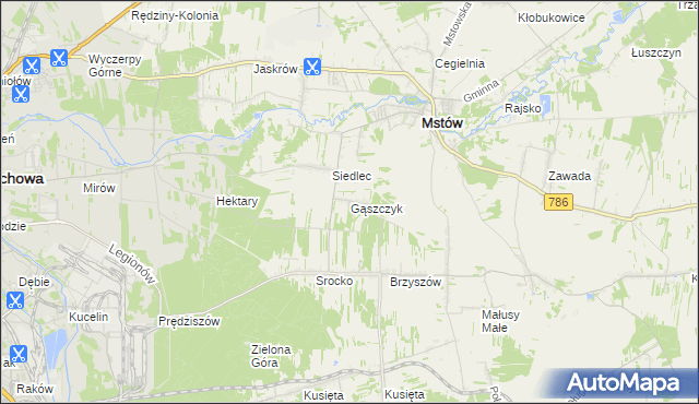 mapa Gąszczyk, Gąszczyk na mapie Targeo