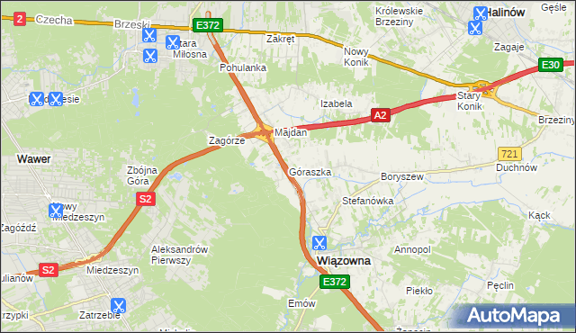 mapa Góraszka, Góraszka na mapie Targeo