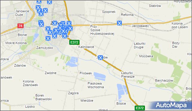 mapa Jatutów, Jatutów na mapie Targeo