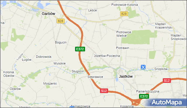mapa Józefów-Pociecha, Józefów-Pociecha na mapie Targeo