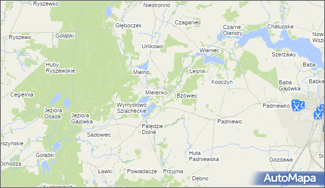 mapa Józefowo gmina Mogilno, Józefowo gmina Mogilno na mapie Targeo