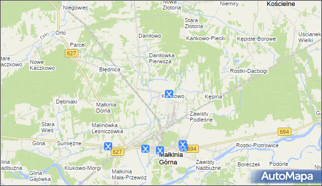 mapa Kańkowo, Kańkowo na mapie Targeo