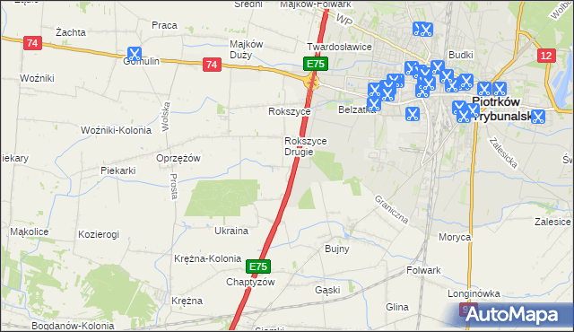 mapa Kargał-Las, Kargał-Las na mapie Targeo