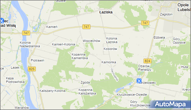 mapa Kępa Piotrawińska, Kępa Piotrawińska na mapie Targeo