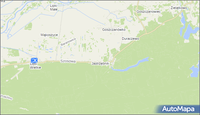 mapa Kijów gmina Drezdenko, Kijów gmina Drezdenko na mapie Targeo