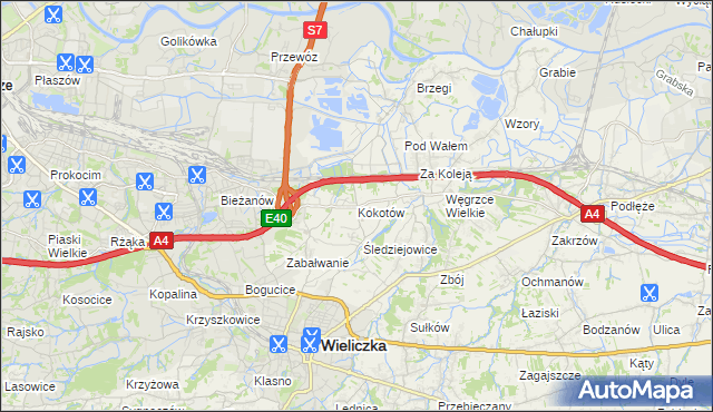 mapa Kokotów, Kokotów na mapie Targeo