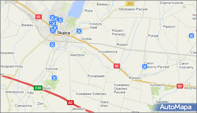 mapa Kowalewo-Góry, Kowalewo-Góry na mapie Targeo