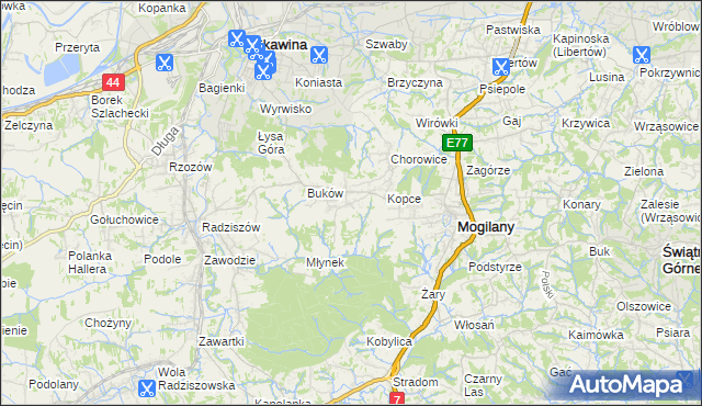 mapa Kulerzów, Kulerzów na mapie Targeo