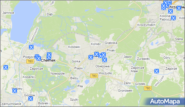 mapa Libiąż, Libiąż na mapie Targeo