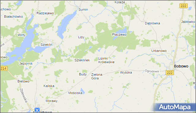 mapa Lipinki Królewskie, Lipinki Królewskie na mapie Targeo