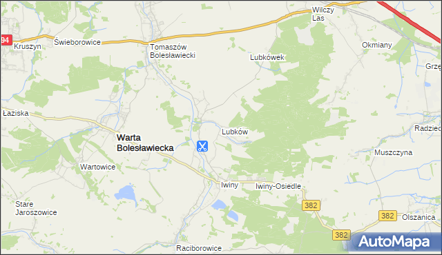 mapa Lubków, Lubków na mapie Targeo