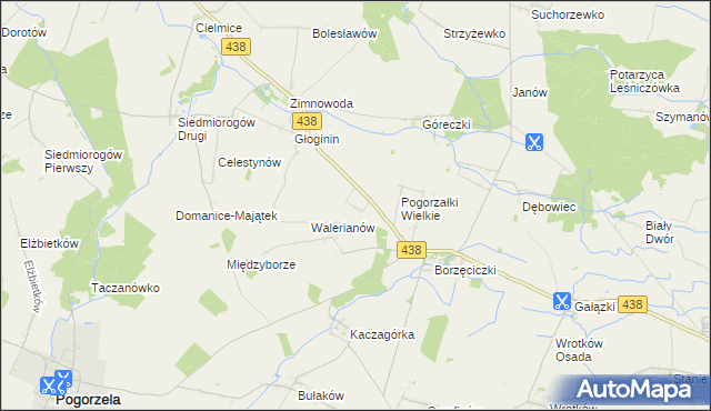 mapa Maksymilianów gmina Borek Wielkopolski, Maksymilianów gmina Borek Wielkopolski na mapie Targeo