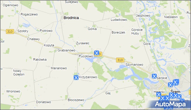 mapa Manieczki, Manieczki na mapie Targeo