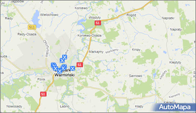 mapa Marków, Marków na mapie Targeo