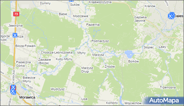 mapa Marzysz, Marzysz na mapie Targeo