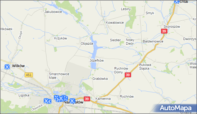 mapa Michalice, Michalice na mapie Targeo