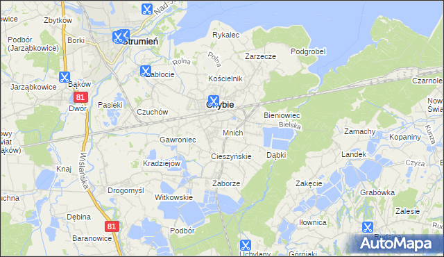 mapa Mnich, Mnich na mapie Targeo