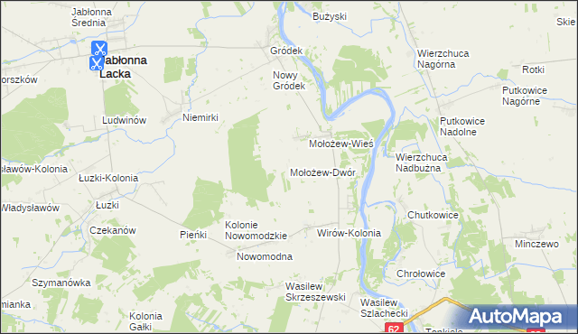 mapa Mołożew-Dwór, Mołożew-Dwór na mapie Targeo