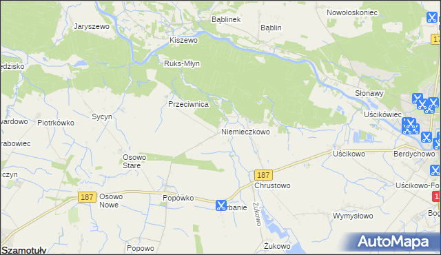 mapa Niemieczkowo, Niemieczkowo na mapie Targeo