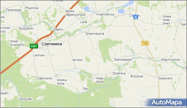 mapa Nowa Strzemeszna, Nowa Strzemeszna na mapie Targeo