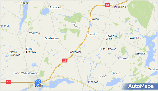 mapa Nowe Jankowice gmina Łasin, Nowe Jankowice gmina Łasin na mapie Targeo