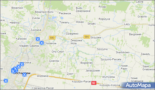 mapa Nowe Mostki, Nowe Mostki na mapie Targeo