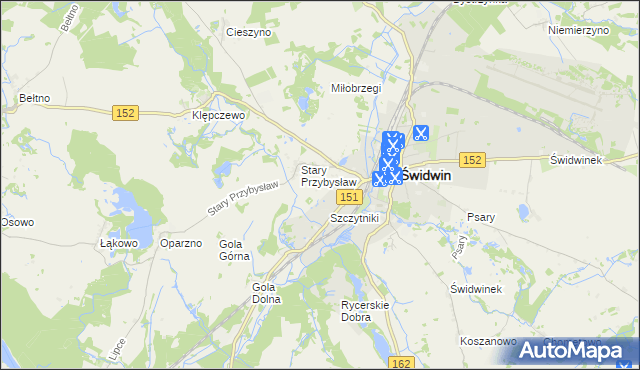 mapa Nowy Przybysław, Nowy Przybysław na mapie Targeo