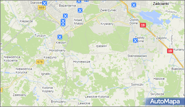 mapa Olmonty, Olmonty na mapie Targeo