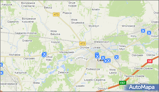 mapa Orchów, Orchów na mapie Targeo