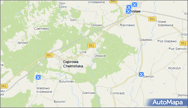 mapa Otowice, Otowice na mapie Targeo